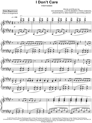 I Don't Care [intermediate]