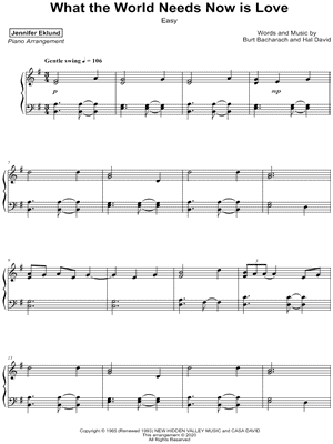 What the World Needs Now is Love