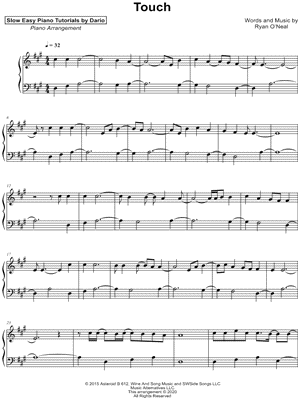 Touch by Dario D'aversa - Sheet Music