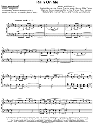 Rain on Me by Sheet Music Boss - Sheet Music