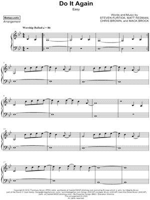 Do It Again by Betacustic - Sheet Music