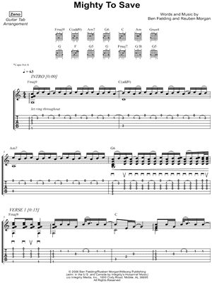 Mighty to Save by Zeno - Sheet Music