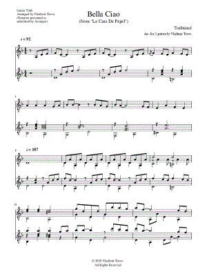 Bella Ciao - Guitar Duet