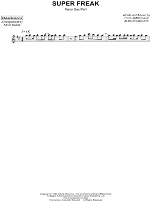 Super Freak by Kevin Busse - Sheet Music