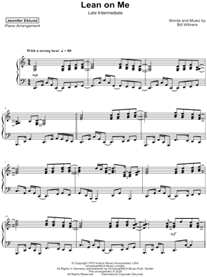 Lean on Me [late intermediate]