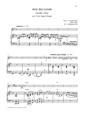 Lenski's Aria - Violin & Piano