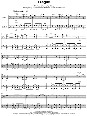 Fragile by Mr. & Mrs. Cello - Sheet Music