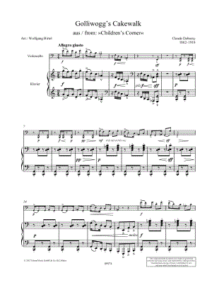 Golliwogg's Cakewalk - Cello & Piano