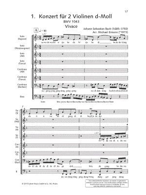 Concerto for 2 Violins, BWV 1043 (Vivace)