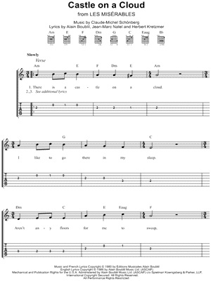 Castle on a Cloud from Les Misérables - Sheet Music