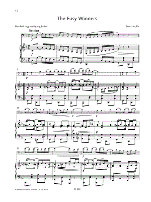 The Easy Winners - Cello & Piano by Scott Joplin - Sheet Music