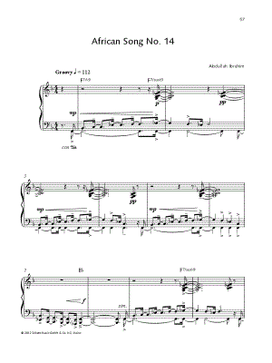 African Song No. 14