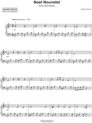 Noel Nouvelet [early intermediate] by Jennifer Eklund - Sheet Music