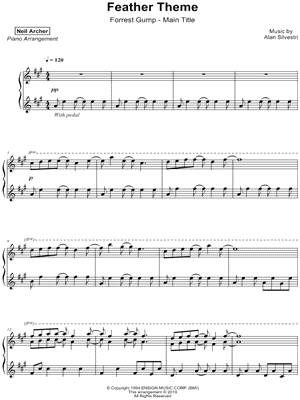 Forrest Gump - Main Title by Neil Archer - Sheet Music