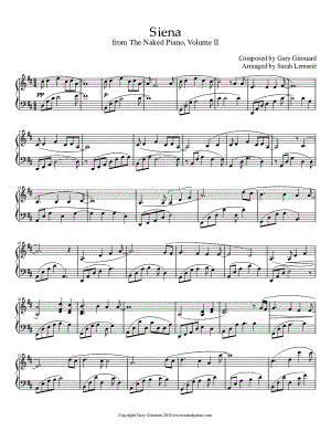 Siena by Gary Girouard - Sheet Music