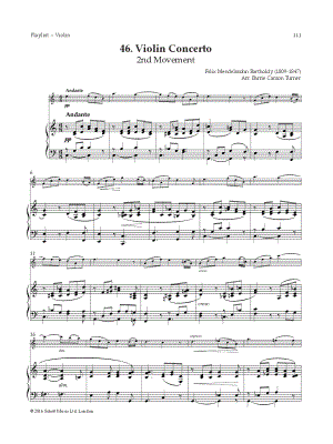 Violin Concerto, Op. 62 - 2nd Movement [Theme] - Violin & Piano