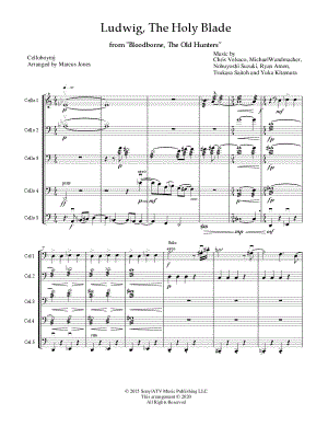 Ludwig, the Holy Blade - Cello Quintet by Celloboymj - Sheet Music