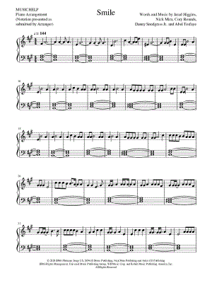 Smile by MUSICHELP - Sheet Music