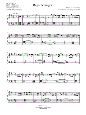 Rager teenager! by MUSICHELP - Sheet Music