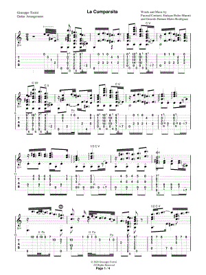 La Cumparsita by Giuseppe Torrisi - Sheet Music