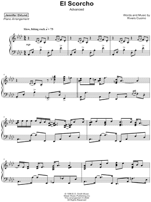 El Scorcho [advanced] by Jennifer Eklund - Sheet Music