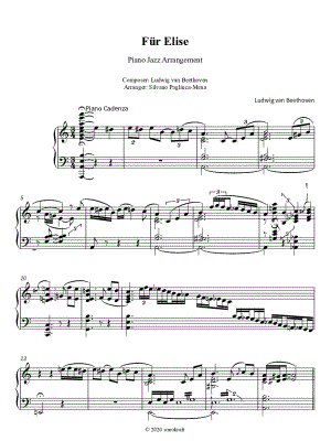 Für Elise (Jazz Piano Arrangement)