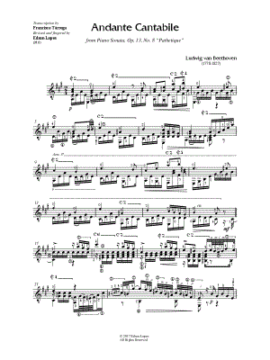 Andante Cantabile from Pathetique Sonata