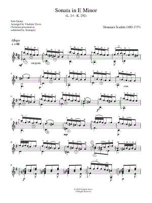 Sonata in E Minor