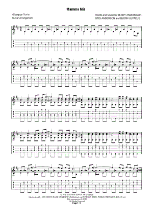 Mamma Mia by Giuseppe Torrisi - Sheet Music