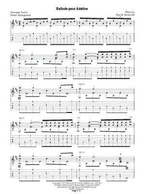 Ballade pour Adeline