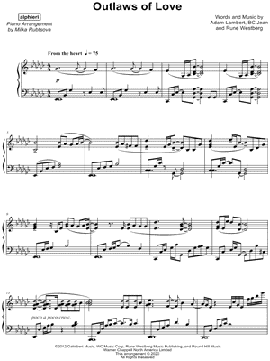 Outlaws Of Love by alphieri - Sheet Music