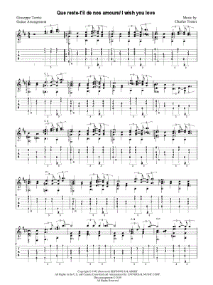 Que Reste-t-il de Nos Amours (I Wish You Love)