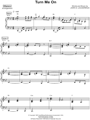 Turn Me On by HDpiano - Sheet Music