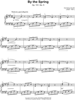 By the Spring by Cornelius Gurlitt - Sheet Music