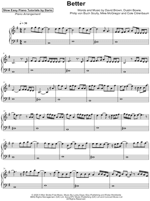 Better [Slow Easy Piano Tutorial]