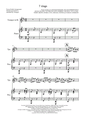 7 rings - Trumpet & Piano