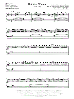 Bet You Wanna [Slow Easy]