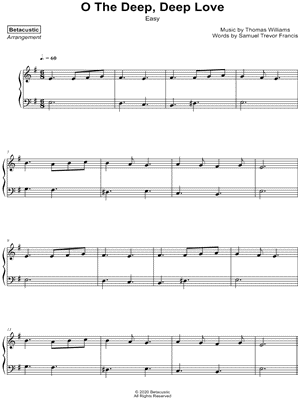 O the Deep, Deep Love of Jesus [easy]