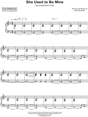 She Used to Be Mine [accompaniment only]