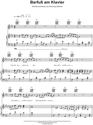 Barfuss am Klavier