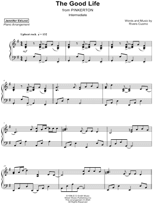 The Good Life [intermediate] by Jennifer Eklund - Sheet Music