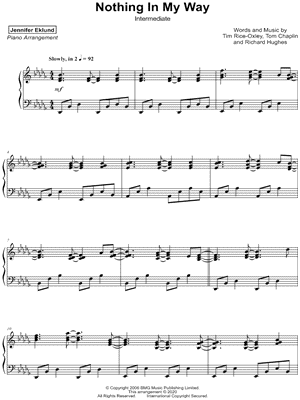 Nothing in My Way [intermediate] by Jennifer Eklund - Sheet Music