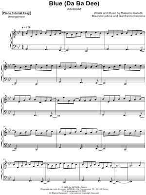 Blue (Da Ba Dee) [advanced]