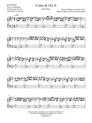 Come & Get It [slow easy]