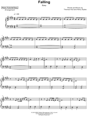 Falling [easy] by Piano Tutorial Easy - Sheet Music