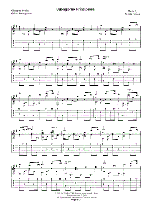 Buongiorno Principessa by Giuseppe Torrisi - Sheet Music