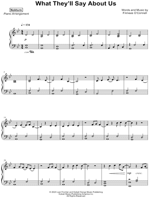 What They'll Say About Us by Nokturn - Sheet Music