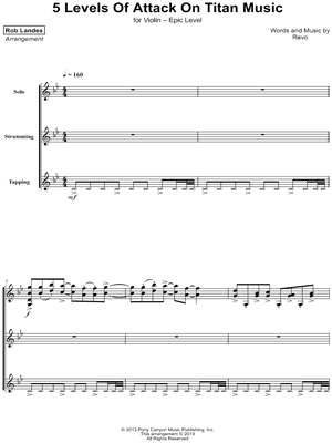 5 Levels of Attack on Titan Music [Epic Level] - Violin Trio