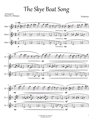 Skye Boat Song - Flute Trio