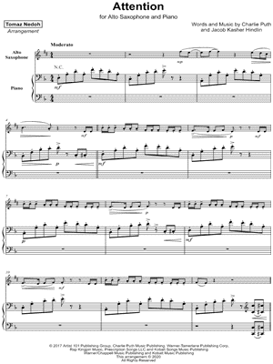 Attention - Alto Saxophone & Piano